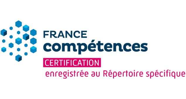 Certification enregistrée au Répertoire Spécifique de France Compétences