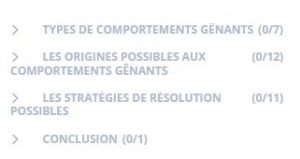 cours gérer les comportements gênants des chiens