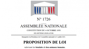 projet de loi médiation animale