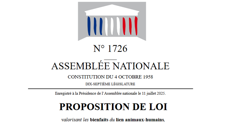 projet de loi médiation animale